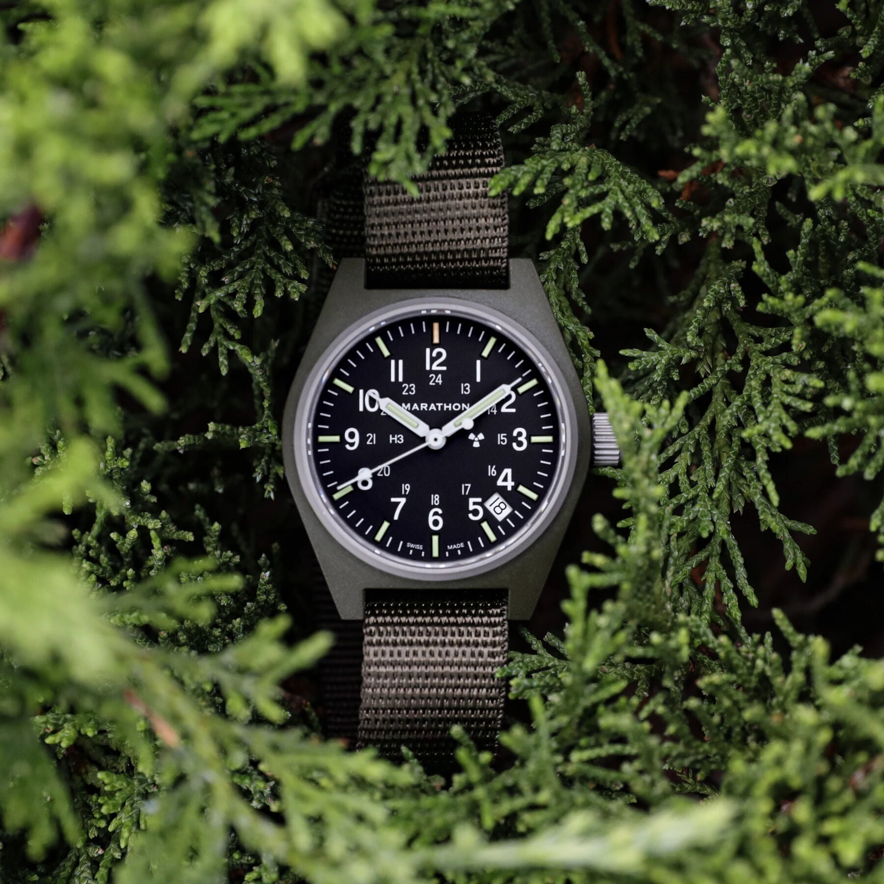 Marathon 34mm Field Watch — Sage Green — Quartz (GPQ)