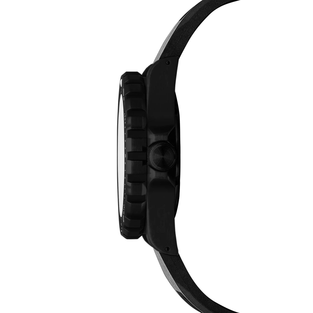 Marathon GSAR Automatic 41mm Anthracite Black side profile showing case thickness and crown on white background