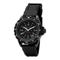 Marathon GSAR Automatic 41mm Anthracite Black watch front view with black dial, black bezel, and black rubber strap