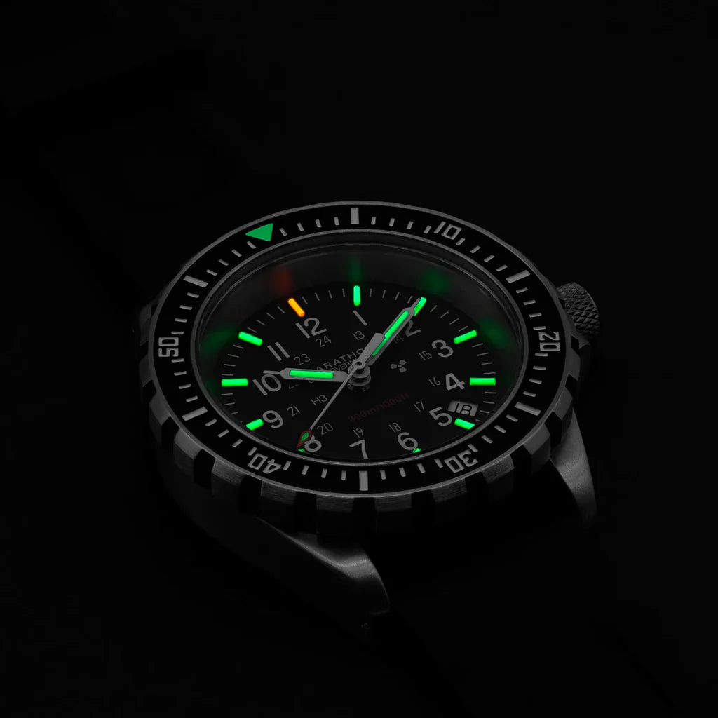 Marathon TSAR 41mm Tritium Lume Glow Display