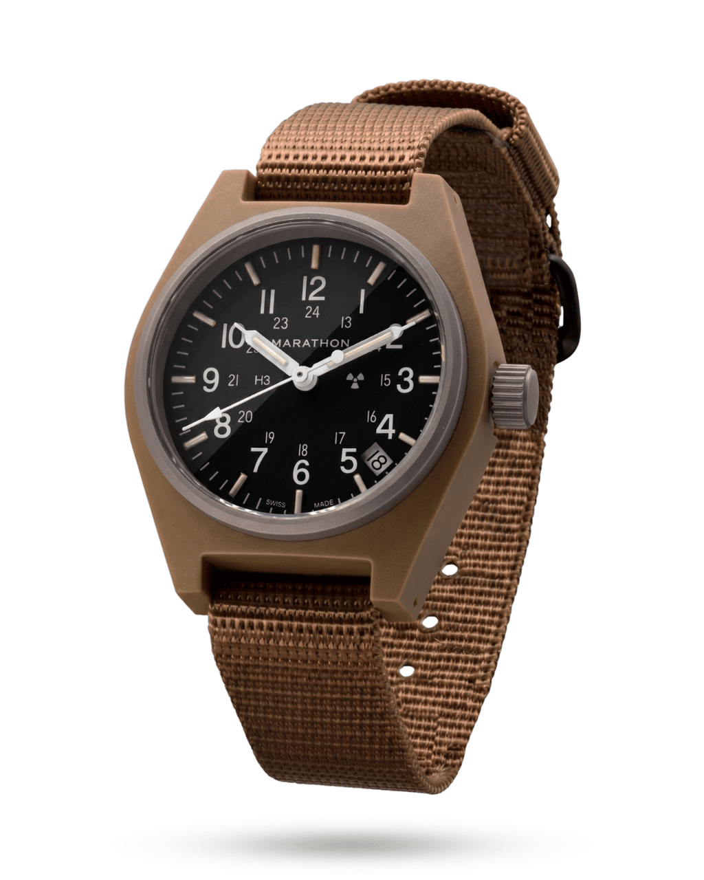 Desert Tan GPQ-D Field Quartz, Type II. Standard-issue Tritium and mission-ready durability.